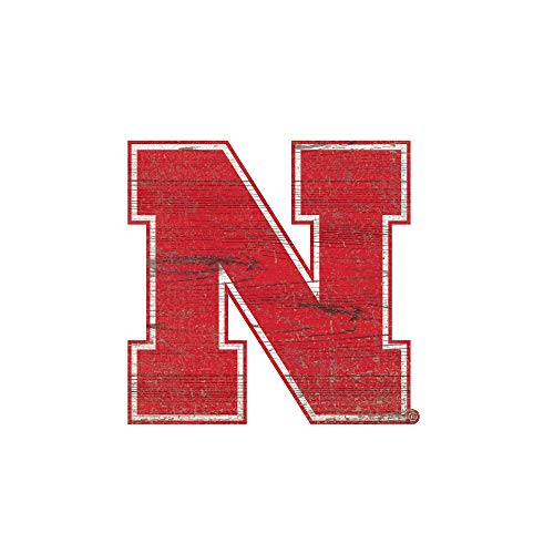 Fan Creations NCAA Nebraska Cornhuskers Unisex University of North Carolina Team Logo 8in Cutout, Team Color, 8 inch