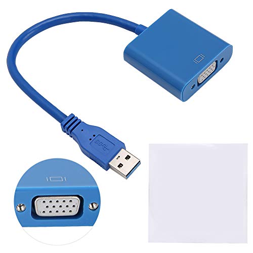 Hilitand USB to VGA Adapter, Additional displays, LCD Monitors, Supports high Resolutions up to 1920x1080