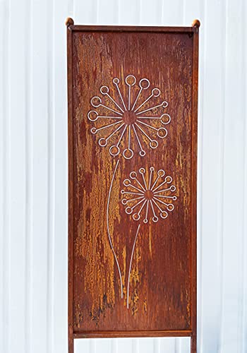 Edelrost Sichtschutz Blumen-Motiv 162 cm x 53 cm Paravent zum Stecken Gartenstecker Edelrost Gartendeko Wetterfest Rost Metall Zaun Edelrost Sichtschutz Blumen-Motiv 162 cm x 53 cm Paravent zum Stecken Gartenstecker Edelrost Gartendeko Wetterfest Rost Metall Zaun