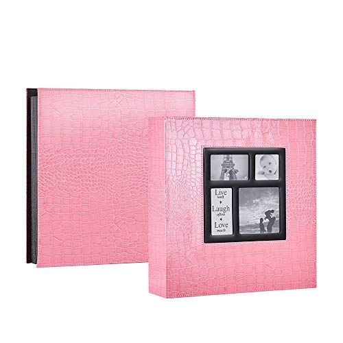 Ywlake Fotoalbum, 10 x 15 cm, 600 Taschen, Krokodilmuster, extra großes Fassungsvermögen, Familienfotoalbum, für 600… – Bild 3