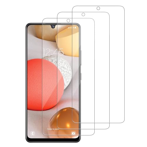 WowFluy 3 Pack for Samsung Galaxy A42 5G Tempered Glass Screen Protector Scratch-Proof Bubble-Free HD Transparent 9H Hardness Bubble Free Case Friendly
