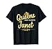 Queens Are Named JANET Personalized Funny Birthday Name Gift T-Shirt