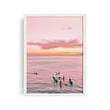 Pink Wall Art Print - 12” x 16” (UNFRAMED), Pink Posters for Room Aesthetic, Trendy Room Decor...