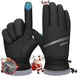 Amazon GoSkala Mens Thermal Gloves Winter Warm Windproof, Womens Thermal Gloves Anti-Slip Water-Resistant, Touch Screen Running Cycling Driving Gloves for Cold Weather,Black,M #ad