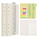 Wonderpool Carta per ricariche per raccoglitori a fogli mobili, 320 pagine 100 g/mq di carta spessa a 6 fori per quaderno con 6 diari ad anelli con tasche a marsupio, divisorio (Carta righe, A6)