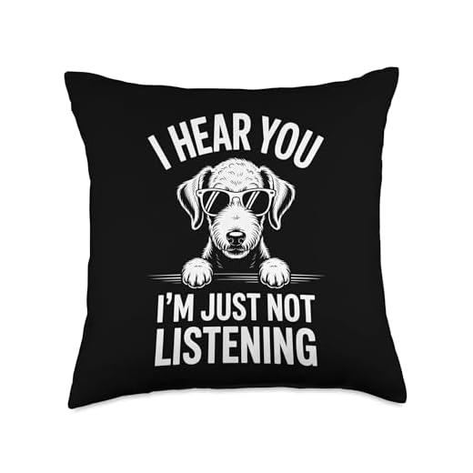 Be A Bedlington Terrier Dog Funny Bedlington Terrier Throw Pillow