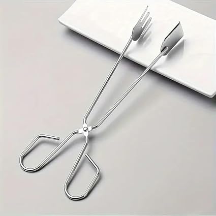 LEVGRY BBQ Grill Serving Clip for Meat, Charcoal Grill Tong for Garbage Pick-Up, Food Serving Clips, BBQ Grill Tongs, Iron Charcoal Clamp Tools for Cooking, Frying, Grilling, BBQ Accessories