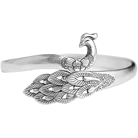 Helen de Lete S925 Sterling Silver Vintage Pecock Phoenix Bracelet/ Ring (Bracelet) Cover