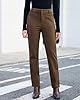 GRAPENT High Waisted Straight Leg Pants Corduroy B... #2
