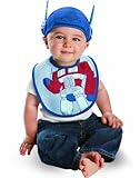 Disguise Costumes Drool Over Me Transformers Optimus Prime Infant Bib and Hat  Accessory, Blue/Red, 0-6 Months