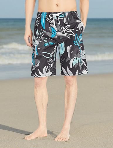 Image of Kanu Surf Men's Big Viper Extended Size Stripe Swim Trunk