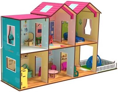 Big Size Wooden DIY Doll House for Kids with Furniture, Dolls, Side Garden and Much More! Play House Learning Toy for Girls Boys 3 4 5 6 7 Year Old Birthday Gift Dollhouse (B0CV1919P2) Amazon Price History, Amazon Price Tracker
