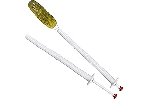 2 Pack Stainless Steel and Plastic Deluxe Pickle Pincher 8 Inch