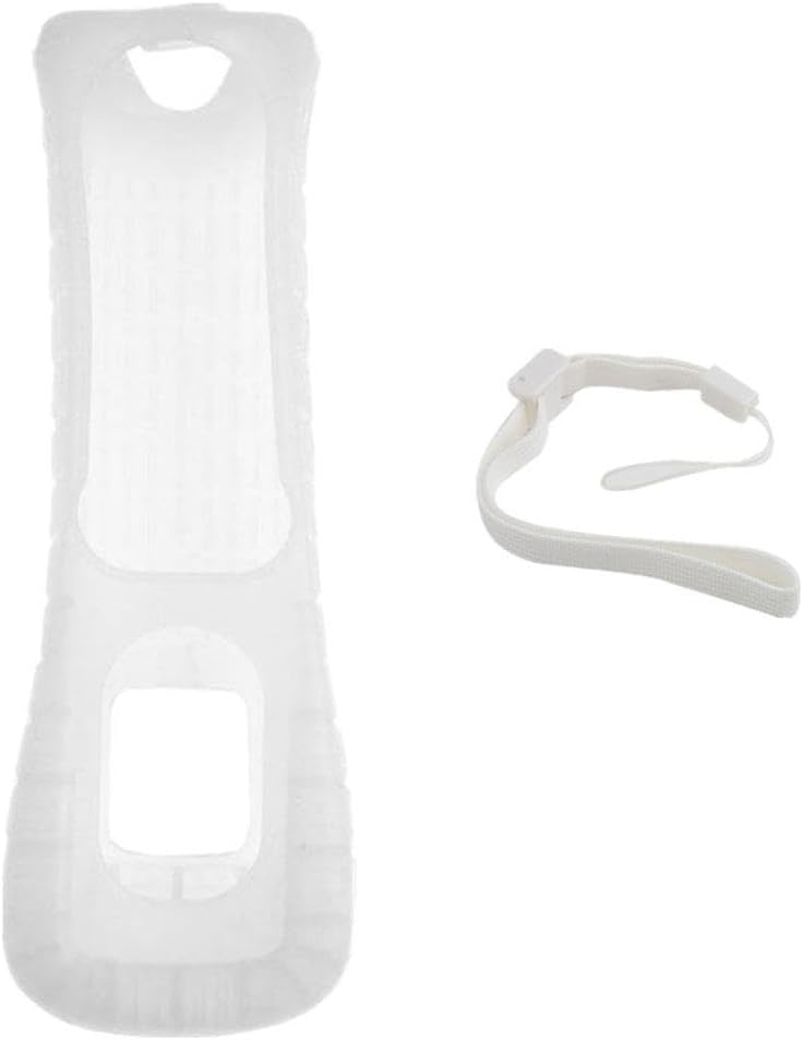 Soft Texture, Good Slip Resistance Washable Fits Wii Right Handle (White)