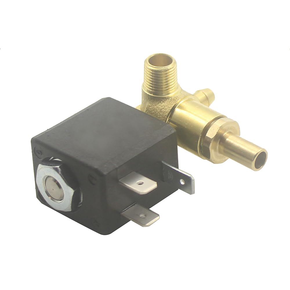 Jiayin JYZ-3 G1/8" AC 230 V 3 voies 10 Bar Électromagnétique Micro-aimant Eau Vapeur Fer Chaudière Valve