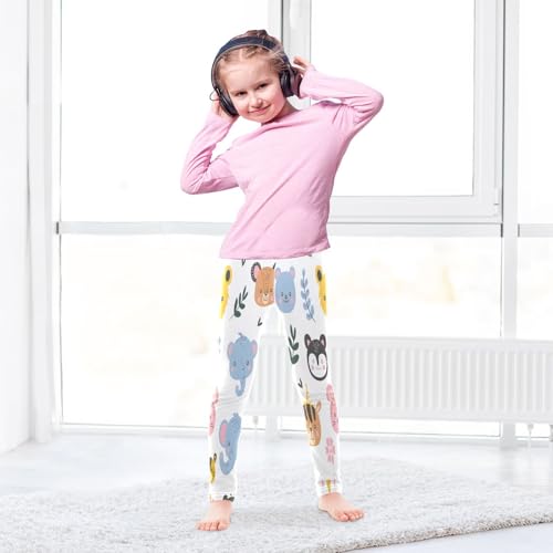 Toddler Girls Leggings Printed Yoga Pants Leggings Animal Face for Kids4