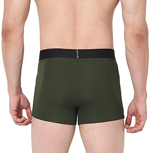 Image of Underjeans Men's Cotton Blend Regular Fit Trunk
