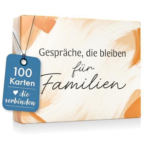 Inovida Deep Talk Kartenspiel für Familienbindung – 100 Fragen über Gefühle, Erinnerungen, Träume – Oma, Opa, Papa, Mama Erzähl doch mal Karten – Familienzeit Karten – Erzählt euch mehr Spiel