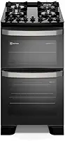 Fogão 4 bocas Electrolux Preto Experience Mesa vidro, 2 Fornos e Tripla Chama (FE4DP) (220 Volts)