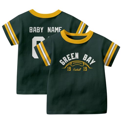 KREDE T Shirt Custom Name and Number Short Sleeve for Boy Kids Child Gifts