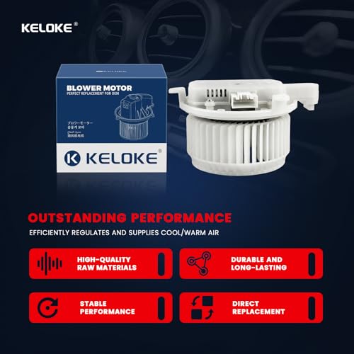 Image of KELOKE AC Heater Blower Motor w /Fan for Lexus IS250 /IS350 2006-2015, GS300 2006, GS350 /GS450h 2007-2011, GS430 2006-2007, GS460 2008-2011, is F 2008-2014, Replace# 700299 8710330451