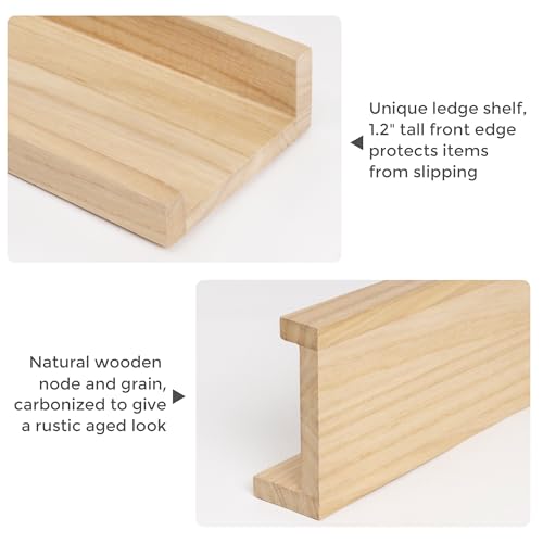 Picture-Ledge-Shelf-Floating-Shelves-Set-of-2-72-Inches-Long-Large-Nursery-Book-Shelves-for-Toys-Storage-Kids-Bookshelf-Wall-Mounted-for-Living-Room-Bedroom-Decor-Books-Photo-Frames-Natural Picture Ledge Shelf Floating Shelves Set of 2 72 Inches Long Large Nursery Book Shelves for Toys Storage Kids Bookshelf Wall Mounted for Living Room Bedroom Decor Books Photo Frames Natural