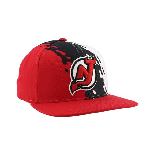 Image of ZHATS NHL Unisex-Adult NHL Officially Licensed Adjustable Snapback Hat Flat Bill Z11 Retro Paintbrush