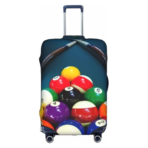 Billiard Printed Luggage Cover Elastic, Washable, Universal Fit 18-32 Inch Travel Suitcase Cover Easy To Identify