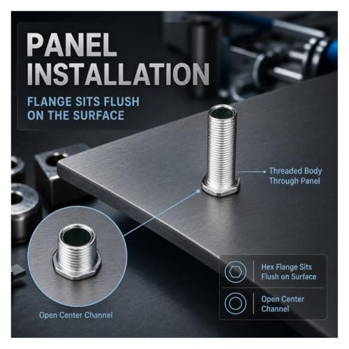Tornillo de tubo roscado hueco M10 reparador de holguras en portalámparas y apliques 3