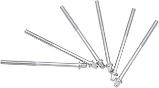 OFFSCH 6pcs Drum Screws Drum Tension Rods Drum Tight Tension Rods Drum Tension Screws Snare Drum Hardware Jazz Screws Snare Drum Tension Lug Screws Repair Iron Plating Percussion