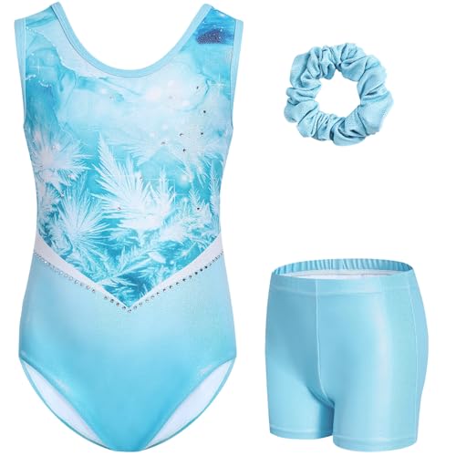 Gogokids Mädchen ärmellos Strass Gymnastik Set, 3-teiliges Kinder Leotard mit Shorts & Haarband, Mesh-eingesetzter Ausschnitt Gymnastikanzug Mädchen Set im Alter 3-12, Ideal als Geschenk für Gymnastik Gogokids Mädchen ärmellos Strass Gymnastik Set, 3-teiliges Kinder Leotard mit Shorts & Haarband, Mesh-eingesetzter Ausschnitt Gymnastikanzug Mädchen Set im Alter 3-12, Ideal als Geschenk für Gymnastik