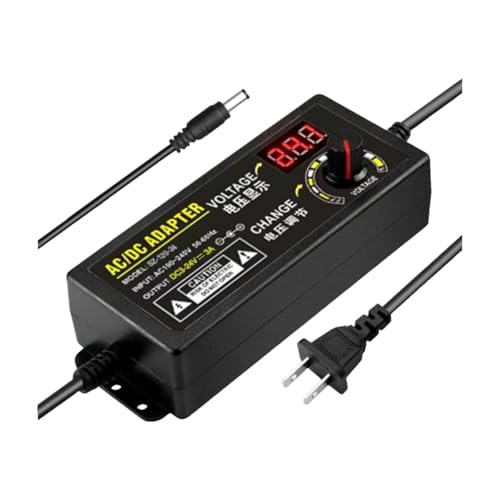 Adaptateur secteur 3V-24V 3A 72W bloc alimentation premium avec affichage de tension précis