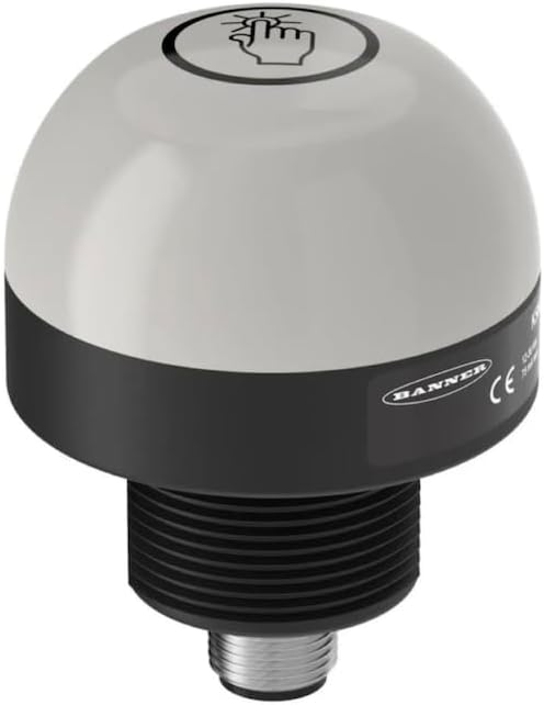 K50LGRA2YP, Industrial Panel Mount Indicators/Switch Indicators K50 Series EZ-Light: 3-Color Audible Indicator; Voltage: 18-30 V dc; Housing: Polycarbonate; IP50; Tone: Pulsed; Input: PNP;
