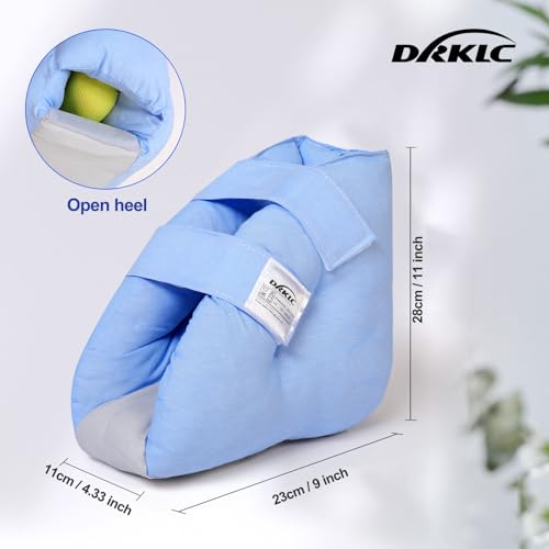 Image of Heel Protector Cushion Pillow to Relieve Pressure from Sores and Ulcers, Adjustable Foot Pillow for Bedridden Patients Supplies, Ankle Pillow for Heel Pain (Improved Version (Red - 1 Pc))