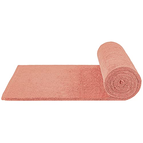 Cotton Paradise 100% Cotton 40x80 Oversized Bath Sheet, Extra Large Turkish Bath Towels for Bathroom, Coral Bathsheet