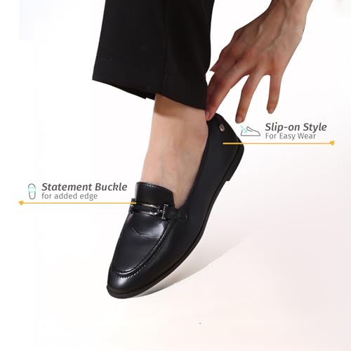 Image of YOHO Bliss Loafers for Women | Comfortable & Stylish Bellies | Fashion Moccasins with Footpharma Footbed | Slip-on for Casual & Formal Wear | 001