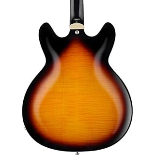 Hagstrom SUVIK-BLK Guitare électrique semi-creuse 6 cordes Noir brillant Tobacco Sunburst - Les Beatles, Paul McCartney, John Lennon, RIngo Starr, George Harrison Hagstrom SUVIK-BLK Guitare électrique semi-creuse 6 cordes Noir brillant Tobacco Sunburst – Image 2