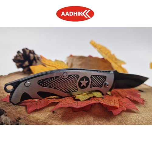 Image of AADHIK Star Shield Knife Manual Multipurpose Carbon Steel Blade for Kitchen, Home & Office Use - Compact Knife Tool Home Essential Accessories (Pack of 1)