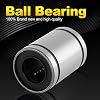 Estink 8pcs LM10UU Linear Motion Bearing Slide Bearing Linear Bushing 10mm Inner Diameter Double Sealed for 3D Printer CNC Engraving Machine