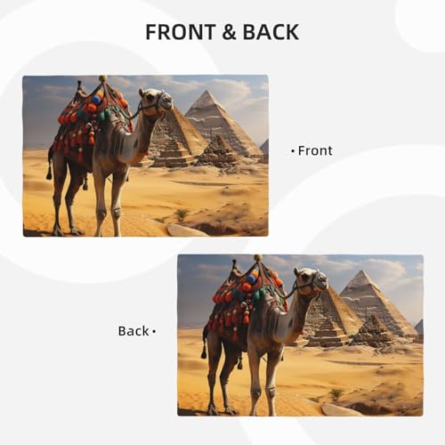 Sets de table pyramide camel en lin tissé pour sublimer vos dîners