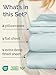 Extra Deep Pocket Cal King Sheets - 4 Piece Breathable & Cooling Bed Sheets - Hotel Luxury Bed Sheet Set - Soft, Wrinkle Free & Comfy - Easily Fits Extra Deep Mattresses - Deep Pocket Ice Blue Sheets