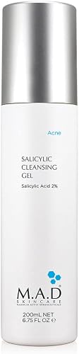 M.A.D Skincare Salicylic Cleansing Gel - Acne Facial Wash 6.75 oz.