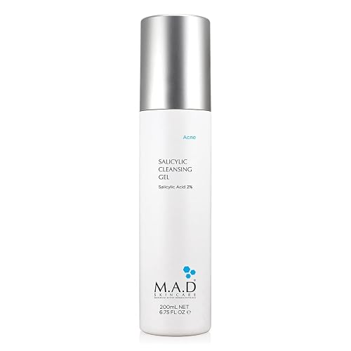 M.a.d Skincare Salicylic Cleansing Gel - Acne Facial Wash 6.75 Oz. #TOP3