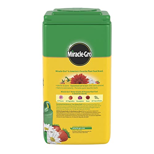 Miracle-Gro Water Soluble All Purpose Plant Food, For All Indoor or Outdoor Plants including Roses, Flowers, Vegetables, Houseplants, Trees, and Shrubs, 5 lbs.