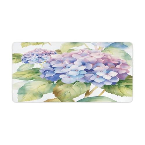 Alfombrilla para mouse Hydrangea acuarela grande miniatura 1