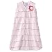 Halo Sleepsack Cotton Wearable Blanket, Pink Ruffle with Flower, Small