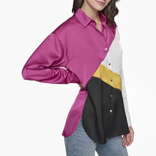 Chemisier doux Karl Lagerfeld femme, haut fluide élégant et confortable