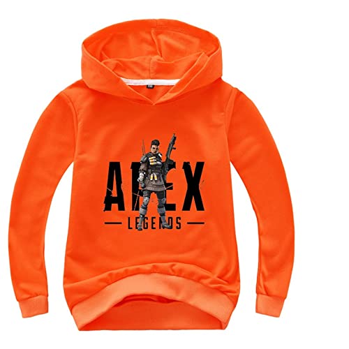 Kid Boy Girl Casual Hoodie Pullover Loose Sweatshirt,Long Sleeve Hooded Tops in 2-14 Years Old(7 Colors)