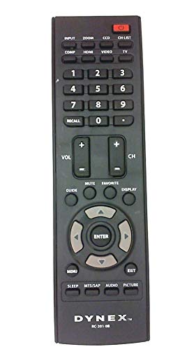 DYNEX RC-201-0B Remote Control Part # 6010200102