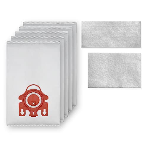 Quick Parts Delivery Replacement Vacuum Dust Bag - Durable Fabric Vacuum Bag - Premium Dust Vacuum Bag - Lightweight Design Vacuum Cleaner Bag - (5 Bags + 2 Filters)